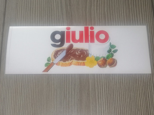 Adesivo nutella originale nome - adesivo,
