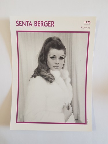 Senta berger carte fiche - berger,