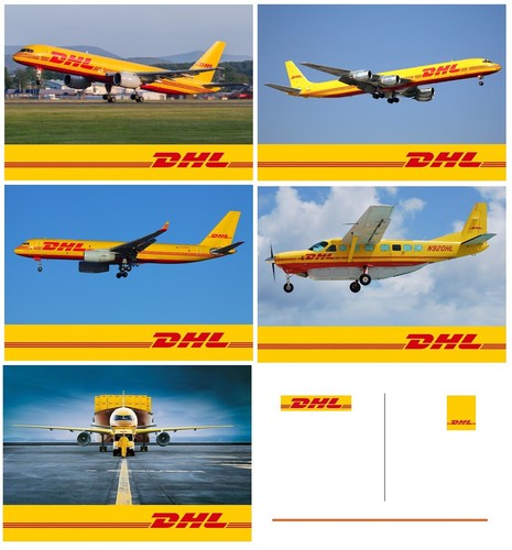 Dhl cartoline aerei - ak,