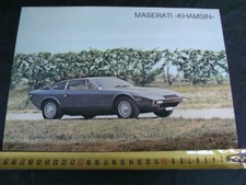 Brochure di una pagina Maserati Khamsin