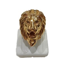 Anello testa leone in - anello,