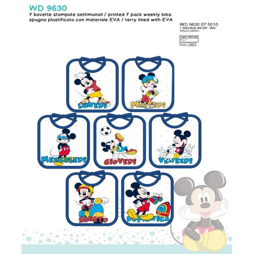 Bavaglini mickey walt disney - bavaglini,