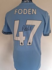 Maglia Manchester City Home numero 47 firmata Phil Foden