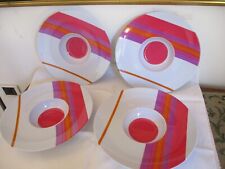 LOTTO QUATTRO PIATTI BACI MILANO MELAMINA arredo cucina tavola astratto