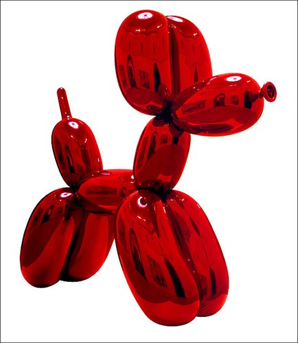 Poster jeff koons red balloon - poster,