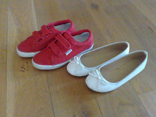  scarpe superga classic velcro  + ballerine bianco 34