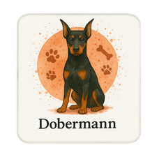 Calamita frigo Dobermann: simpatico regalo fatto a mano per gli amanti dei cani