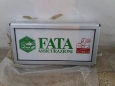 Insegna luminosa in alluminio rinforzato stagna da esterno nuova NOS 100 x 50