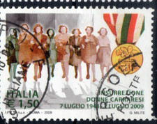 2009 italia repubblica 65° Insurrezione donne Carraresi usata