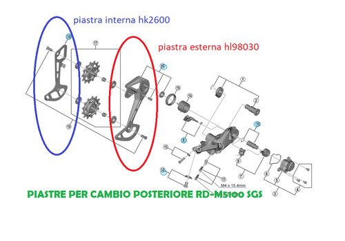 Shimano gabbia ricambio - gabbia, di