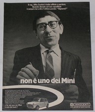 Advert Pubblicità 1973 INNOCENTI MINI