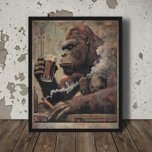 Vintage bigfoot birra bar - birra, arte