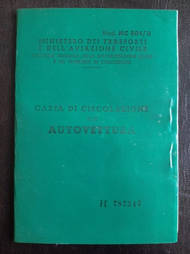 Carta circolazione per - carta,