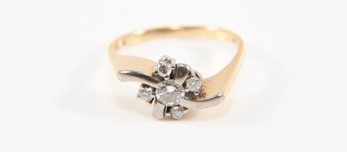Anello oro con - anello, (585)