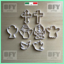 Comunione Cresima Battesimo Formine Cookie cutter Angeli Croci Colombe Calice