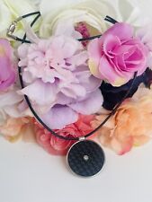 Collana Uomo Morellato Cerchio Fibra Di Carbonio E Diamantino