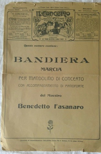 Spartito 1909 bandiera marcia - 1909,