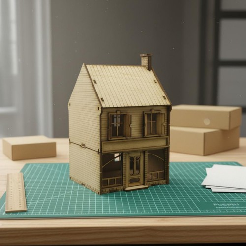 Scenic model negozio angolo - scenic, d'angolo