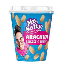 ARACHIDI Mr. Salty Tostate e Salate 175 gr Snack Aperitivo Barattolo Chiudibile