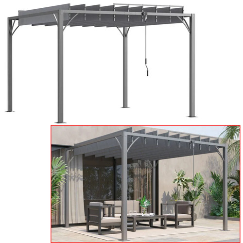 Outsunny pergola bioclimatica - outsunny,