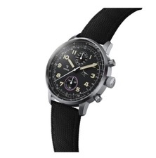YEMA Flygraf AIR FORCE Cronografo Meccanico Quarzo Ibrido Acciaio Orologio Uomo