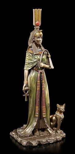 Statua cleopatra con bastet - statua, e