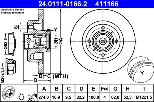 Brake discs renault megane - brake,