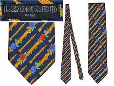 LEONARD Men's Tie 100% Silk
