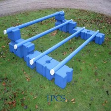 Horses Jump Block Blue