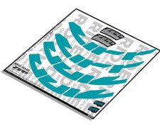 Decalcomanie a forchetta Zipp 303 Firecrest 2022 - Turq - con licenza Zipp