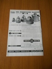 1963 TUBES FOR TV TRANSMITTERS