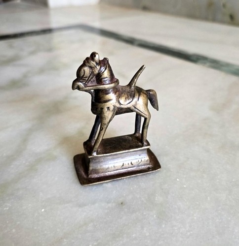 Statuina cavallo ottone