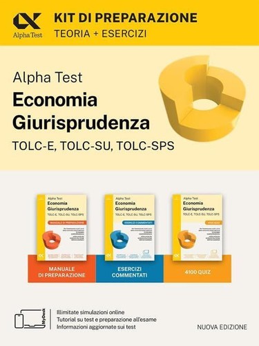 Libri alpha test - test, economia