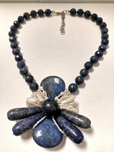 Collana lapisslazzulo e - in,
