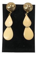 Orecchini clip gocce metallo - orecchini,