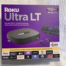 NUOVO dispositivo di streaming digitale Roku Ultra LT HD - nero spedizione veloce oggi