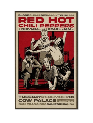 Poster red hot chili peppers - hot,