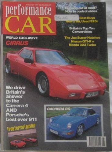 Performance car 1991 - performance, 08/1991