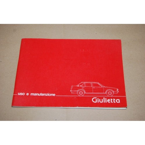 Libretto uso manutenzione alfa - uso,