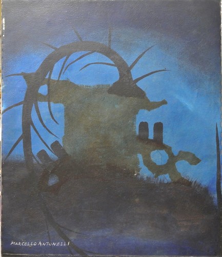 Quadro olio tela soggetto - olio, su