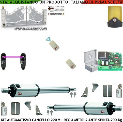Kit cancello automatico ante - kit,