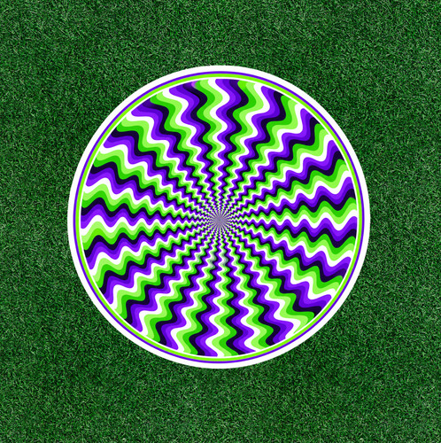 Optical illusion adesivo - 3d,