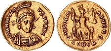 Solidus oro dell imperatore - d'oro, dell'imperatore