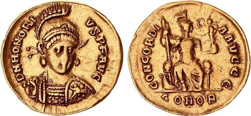 Solidus oro dell imperatore - solidus, d'oro