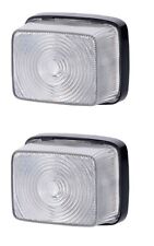 #2x Bianco 12-24V Anteriore Luci di Ingombro Camion Rimorchio Furgone Bus Telaio
