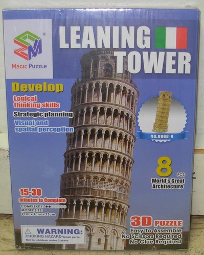 Puzzle torre pisa - 3d,
