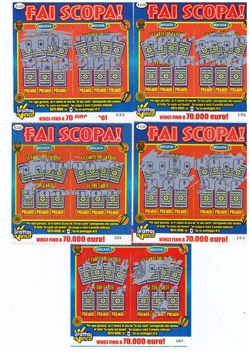 Gratta vinci fai scopa - gratta,