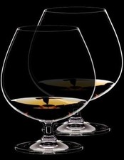 2 bicchieri da cognac RIEDEL VINUM brandy/cognac girevole 6416/18 nuovi, 1° Scelta