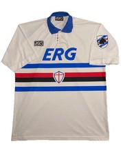 MAGLIA CALCIO UC SAMPDORIA MANCINI MATCH WORN PREPARATA INDOSSATA 1993/94 ASICS