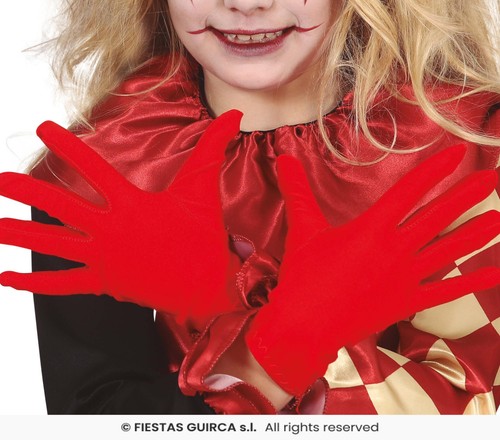 Guanti rossi bambino - guanti, cm